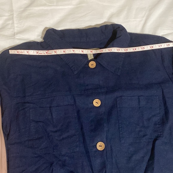 Denim & Co. Naturals Linen Blend Patch Pocket Jacket - Picture 4 of 8